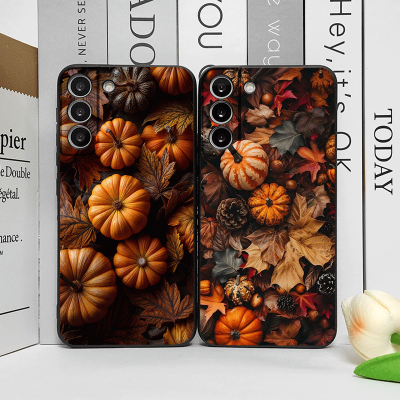 Huawei Nova 12 - Jesienne liście klonu, dynia, Halloween –