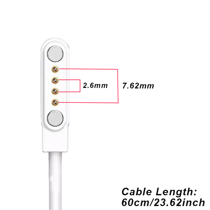 4-pinowy magnetyczny kabel USB – Smartwatch X18 recenzja i cena