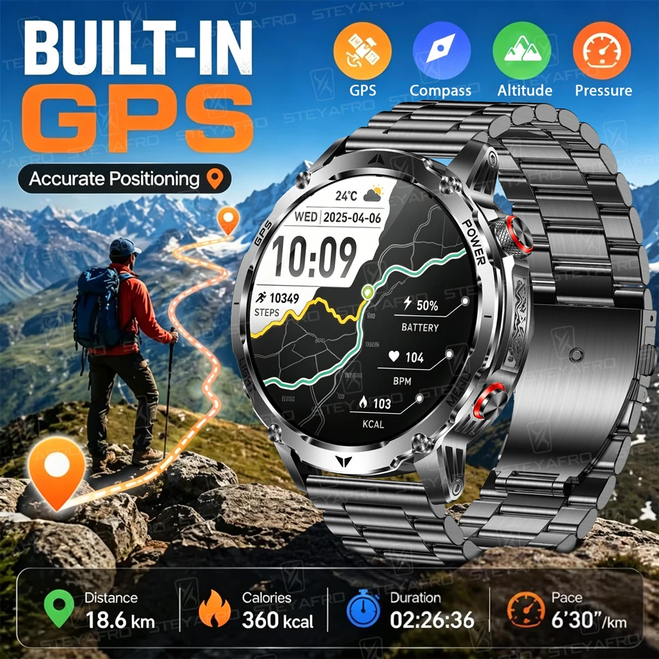 Męski smartwatch wojskowy z GP – Smartwatch M Active recenzja i cena