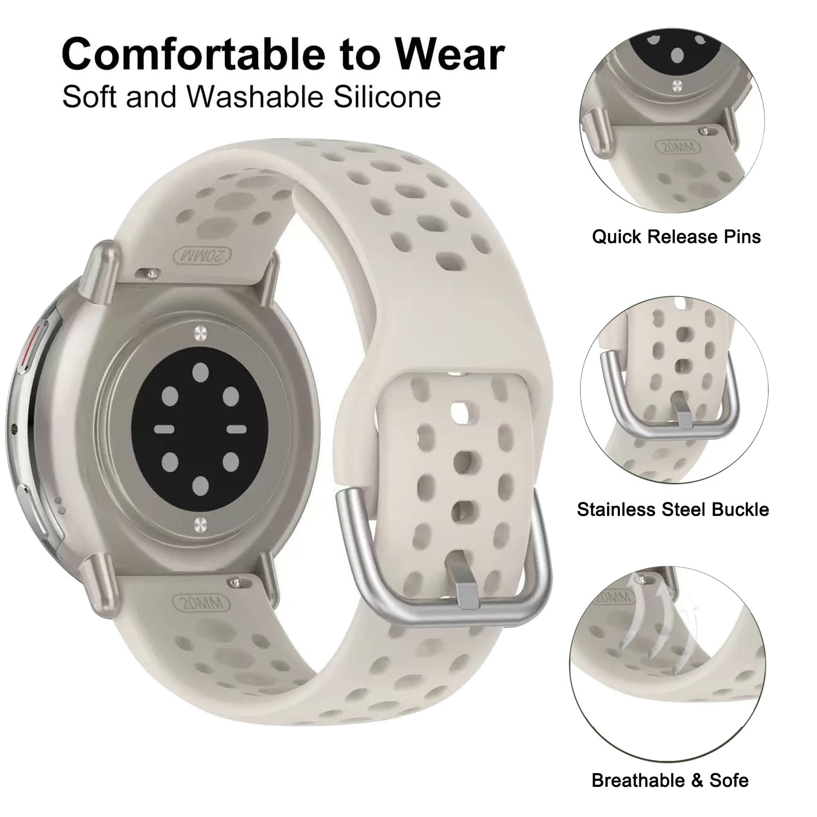 Pasek 20mm do Amazfit Active 2 – Titan Smartwatch Accessories recenzja i cena